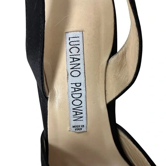 Vintage Luciano Padovan Italian Calfskin White, Black, Brown Kitten Heels, 37 - Picture 7 of 11